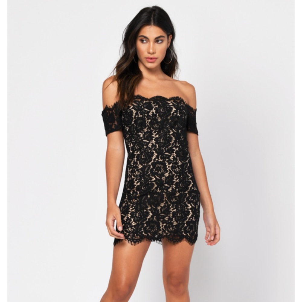 Tobi Emma Black Lace Bodycon Dress